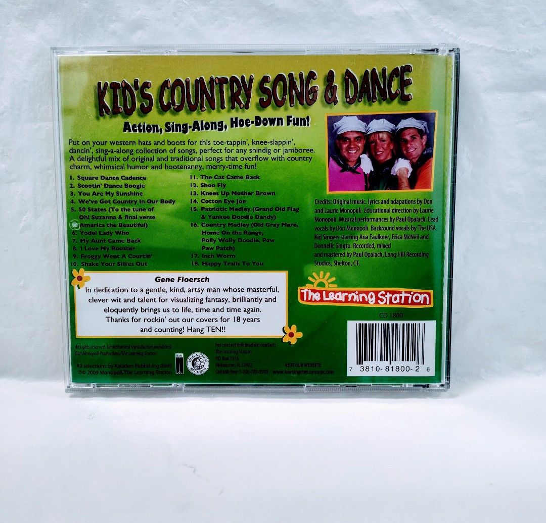 Kid's Country Song & Dance By The Learning Station (CD, 2009) | eBay