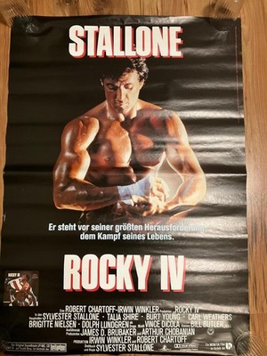 Rocky 4 IV Filmposter gerollt Sylvester Stallone DIN A1