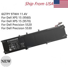 6-CELL OEM 6GTPY Battery For Dell XPS 15 9560 9570 Precision 5520 5530 5540 5510