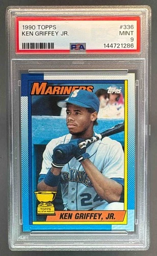 144721286 Ken Griffey Jr 1990 Topps #336 PSA 9
