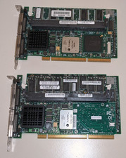 Lot of 2 LSI Logic L1-01013-03 Ultra320 SCSI Dual Channel 68-Pin RAID Controller