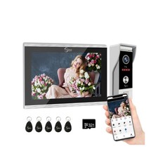 Wired Video Doorbell Apartment Intercom System,10 Inch Full Touch M... Fast Ship