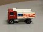 1973 American Tipper Truck Hot Wheels Redline Red Vintage HK Hong Kong