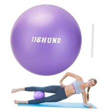 Pilates Ball, 9 Inch Small Exercise Mini Soft Workout Yoga Ball 25 cm Purple