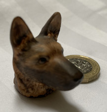 German Shepherd - Hand Painted Dog - Victoria China - Porcelain Thimble