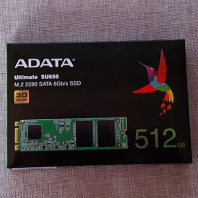 **NEW** ADATA 512GB SATA SSD, M.2 2280, 3D NAND, ASU800NS38-512GT-C