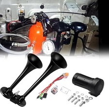Chrome Zinc Dual Train Trumpet Truck Air Horn