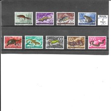 Znaczki -Jugosławia-Zwierzęta -Zestaw-1962 (z podlepką)