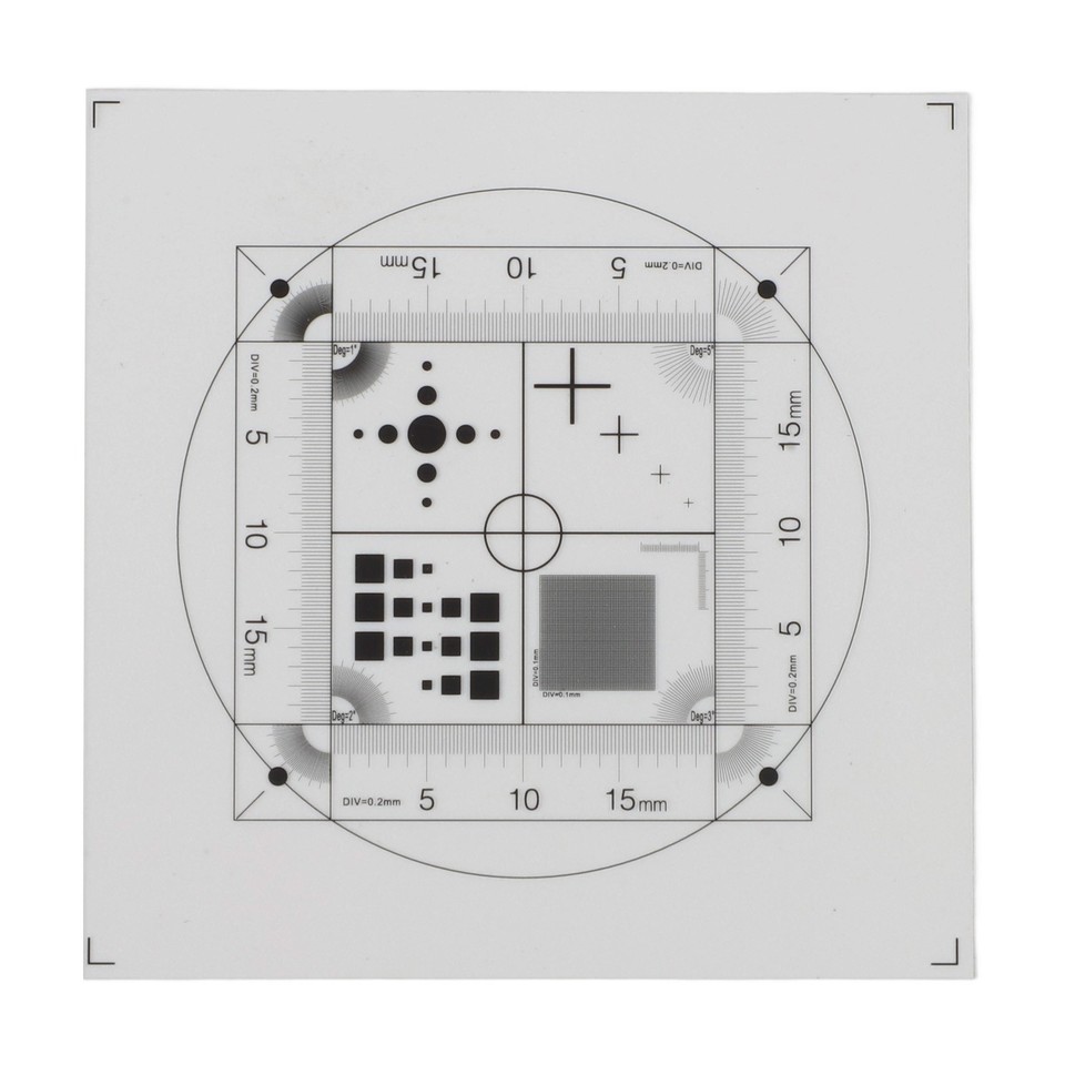 Flexible Film Micrometer 45x45mm Calibration Grid For Microscope ...
