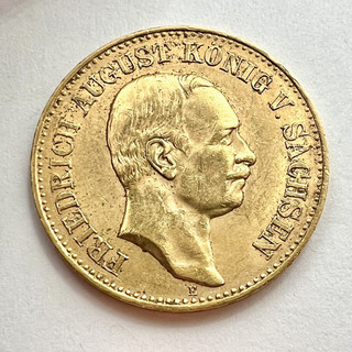 20 Mark Gold Kaiserreich Sachsen Friedrich August König 1905 E J 268