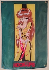 Hook Ups Skateboards Kill Bill Katana Green Banner Poster Sticker Deck Shirt PIG