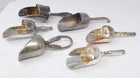 Sugar Scuttle Scoops Silver Plated Coal Scuttle Shovels Tea Caddy Lot