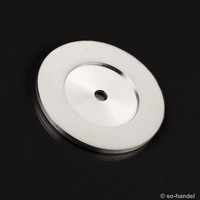 SO-TECH Wandplatte FüR WandtüRstopper Wandstopper (Topper Edelstahl Ø 52 Mm)