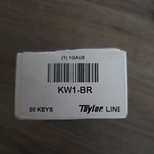 (1) Taylor Line KW1-BR Kwikset 50 Keys USA Made