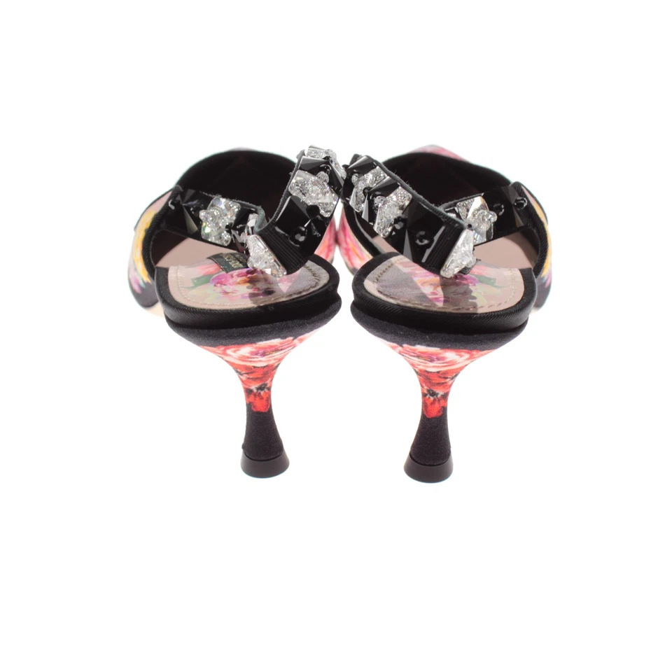 Dolce&Gabbana 露跟高跟鞋带珠宝尺寸 40(美国 10)粉色/多色花卉 — 第 4/4 张图片