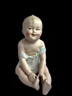 Gebrüder Heubach Large Piano Baby Child Bisque Porcelain Figurine