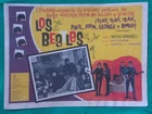 1964 THE BEATLES A HARD DAY'S NIGHT Paul McCartney JOHN LENNON MEXICO LOBBY CARD