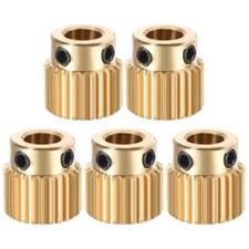 Brass Drive Gear Extruder Wheel 26 Teeth 5mm Bore 5pcs