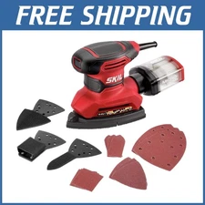 Multi-Function Detail Sander with Dust Box & Attachments