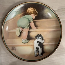 Bessie Pease Gutmann On The Up And Up Art Collector Plate Vintage IN#616