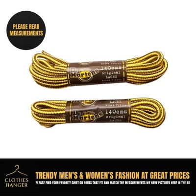 NEW Doc Martens Original Laces Yellow 140cm 55 inches Brand New 2PAIR
