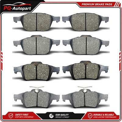 Front and Rear Ceramic Brake Pads Set For 2013 2014 2015 2016 Ford Escape C-Max