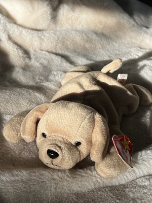 Beanie Baby Fetch The Dog 97/98 Several Tag Errors Ty Collectible Plush Toy