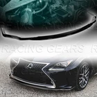 AG-STYLE PAINTED BLACK FRONT BUMPER LIP BODY SPOILER FIT 15-18 LEXUS RC300 RC350