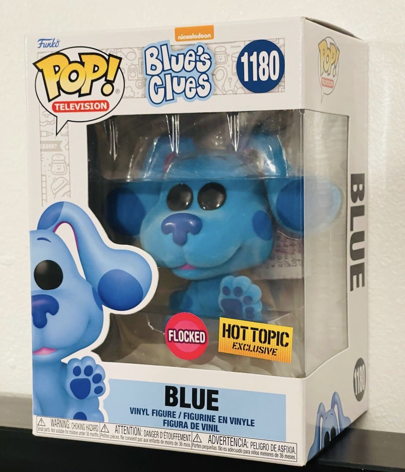 blue clues funko pop flocked
