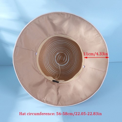 Solid Color Basin Hat Organza Beach Fisherman Hat Outdoor Sunshade Hat - Picture 2 of 14