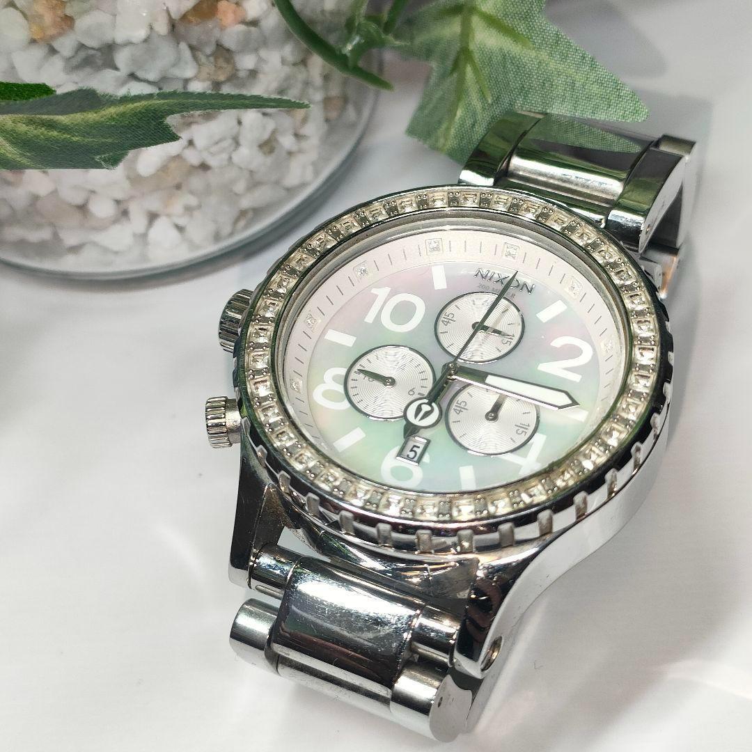 Nixon 42-20 Chronograph Crystal Silver Shell Watch Analog | eBay Nixon 42-20 Chronograph Crystal Silver Shell Watch Analog | eBay