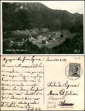 Leano di Pré (Trento) - panorama fotografica - viaggiata 11.9.1928