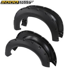 FIT FOR 09-14 FORD F-150 STYLESIDE POCKET RIVET BOLT-ON STYLE FENDER FLARES 4PCS