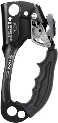 Climbing Hand Ascender 8-13Mm Vertical Rope Access with Ergonomic Rubber Handle 