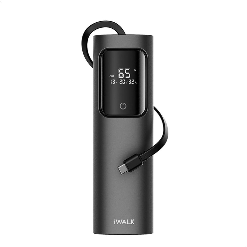 65W 20000mAh iWalk Laptop Power Bank with 3 Outputs Portable Charger