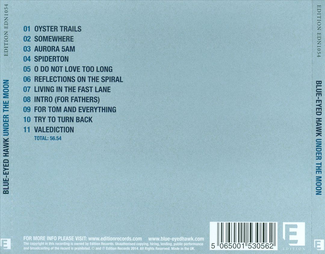 Blue Eyed Hawk Under the Moon CD Album