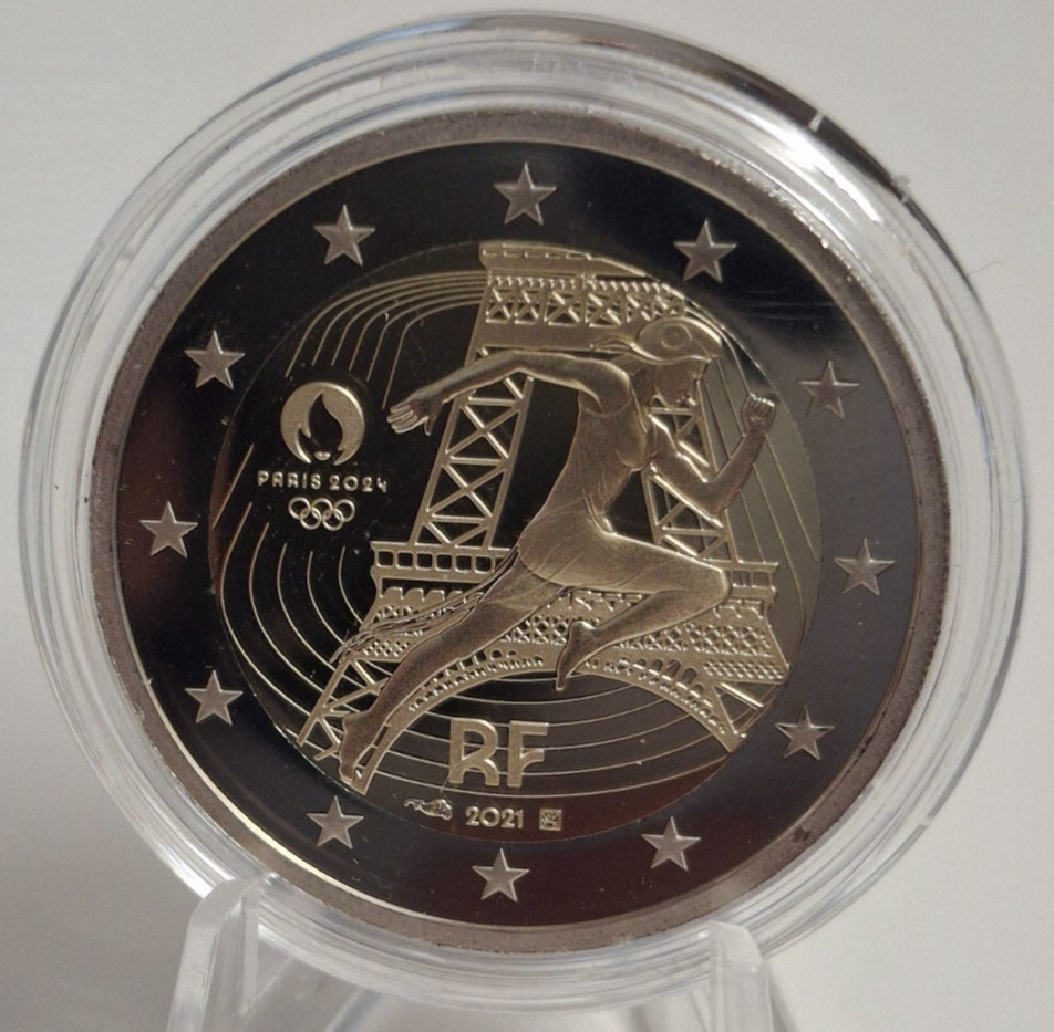 2 euros France - 2021 Jeux Olympiques de Paris 2024 - Marianne BE