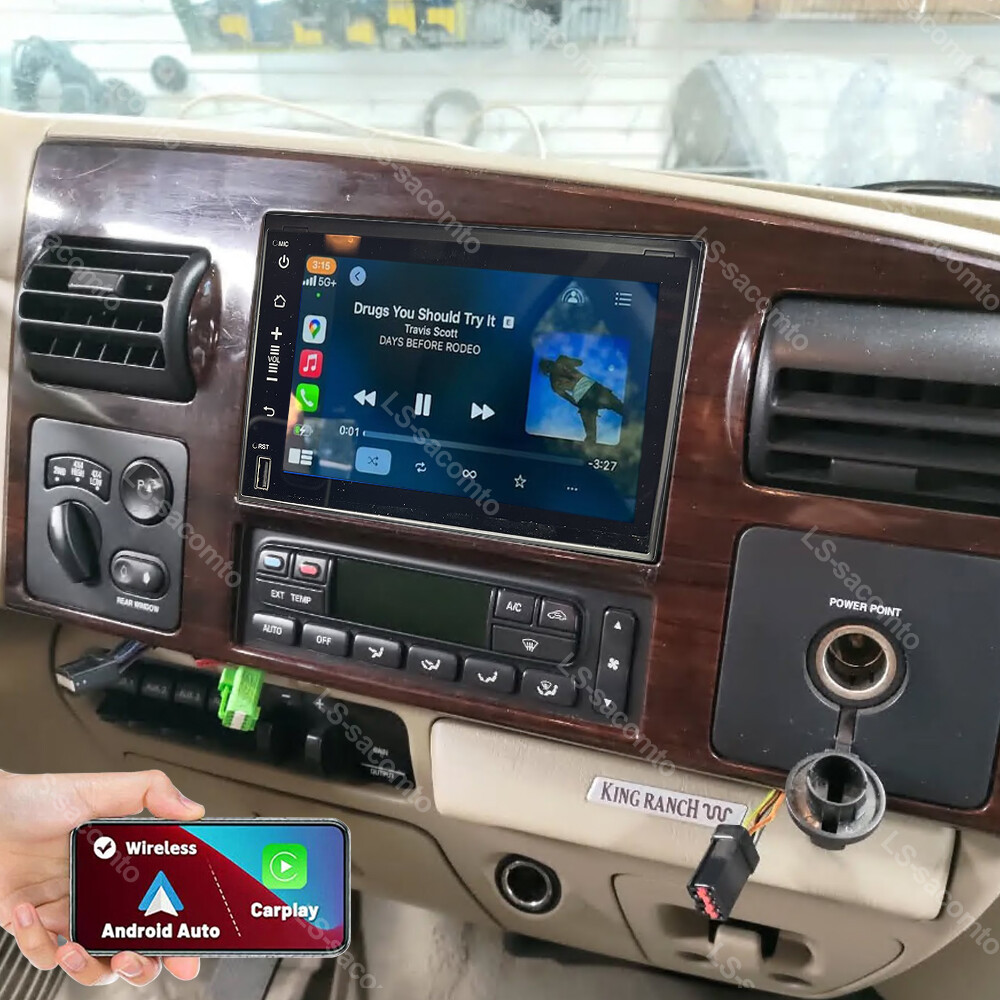 For 2005-2007 Ford F-250 F-350 F-450 F-550 Android 13 Apple Carplay Stereo Radio
