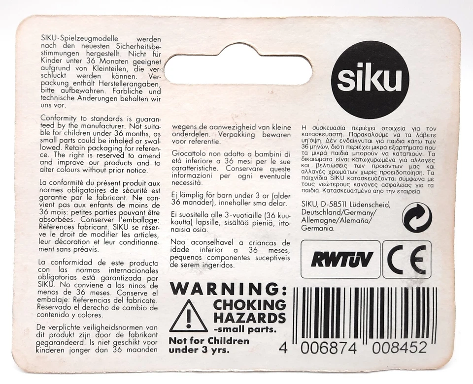 SIKU 0845 Ford Fiesta red. 1:55. metal. blister card. Germany - Image 2 of 2