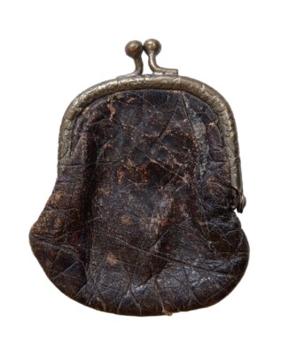 HH* Piccolo Antico Borsellino Portamonete Portafoglio Portasoldi