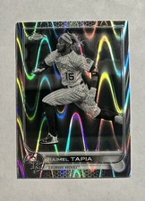 2022 Topps Chrome Sonic #69 Raimel Tapia Black & White RaywaveRefractor Rockies