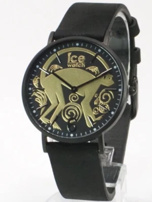ICE watch Armbanduhr Chinese-Black-Gold Lederband CHL.CNY.GD.36.L.16, Neu; K1 - Bild 1 von 3