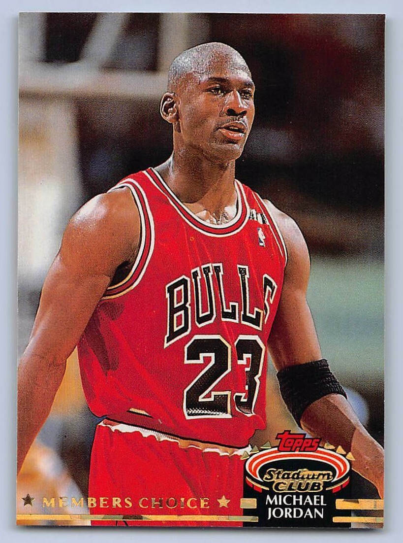 1992 MICHAEL JORDAN Topps Stadium Club MEMBER'S CHOICE NBA