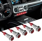 مؤشر الصمام الخفيفة 6 MM 1/4 "مصباح الإشارة الحمراء 12-24 V السيارات الصمام الخفيفة، 5 PCS