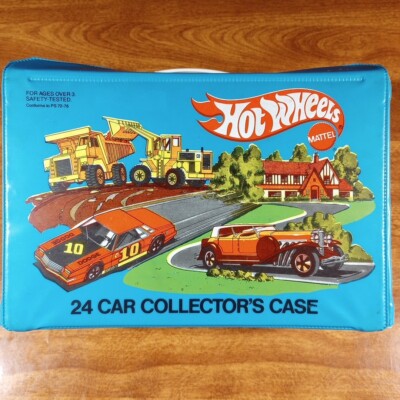 Hot Wheels Vintage BW 24 Car Collector's Case Blue USA No. 8227