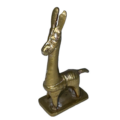 Vintage Handmade Solid Brass LLama Figurine