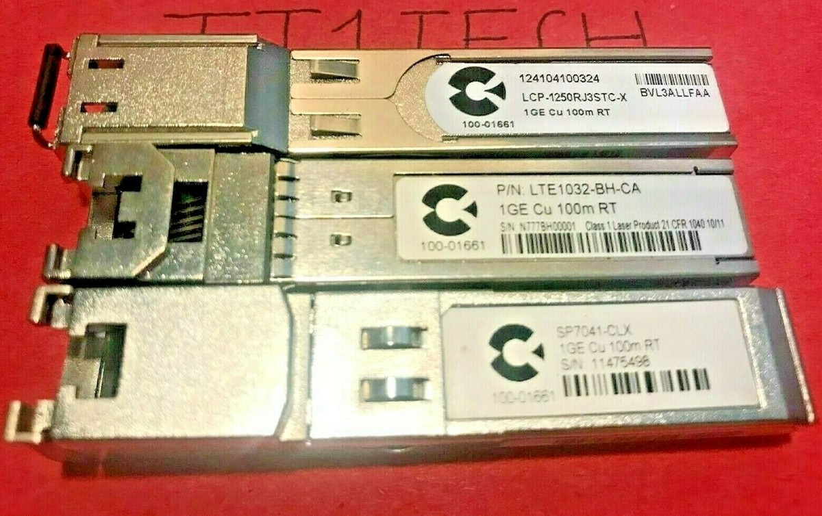 CALIX 100-01661 Ricetrasmettitore SFP 1GE Rame RJ45 – LCP-1250RJ3STC-X, Usato Ottime Condizioni