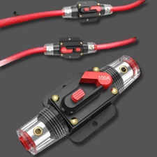 CompStudio 100 AMP Car Stereo Audio Circuit Breaker 100A Inline Fuse 12v/24v