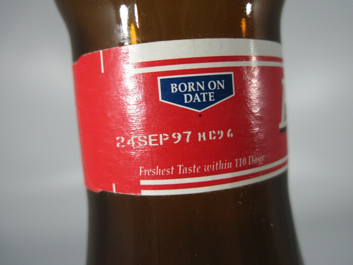 Empty Anheuser-Busch Budweiser 16 oz. Bowling Pin Beer Bottle [1997] No Cap