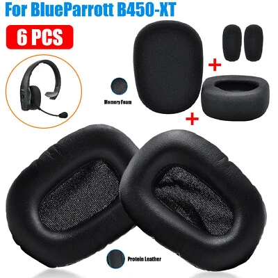 6Pcs Ear Pads Replacement Foam Cushion Cover for Blue Parrot VXi B450XT Headset